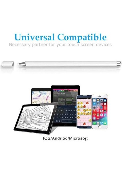 Universal iPad Stylus Dokunmatik Tablet Kalem - Eldiven - Yedek Uç