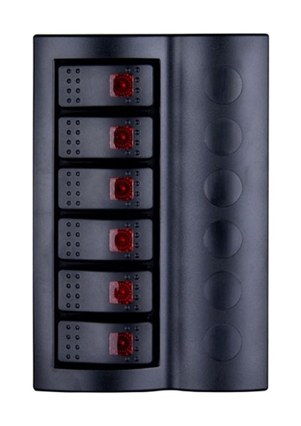 Karavan Switch Panel 6’lı Otomatik Sigorta Paneli