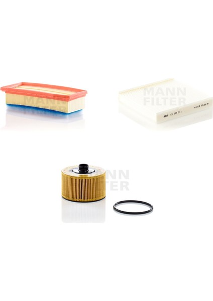 Renault Clio Iv 0.9 Tce 76-90 Hp 12 > Mann Filtre Bakım Seti