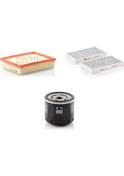 Renault Laguna Iıı 1.5 Dci 110 Hp 07-15 Mann Filtre Bakım Seti