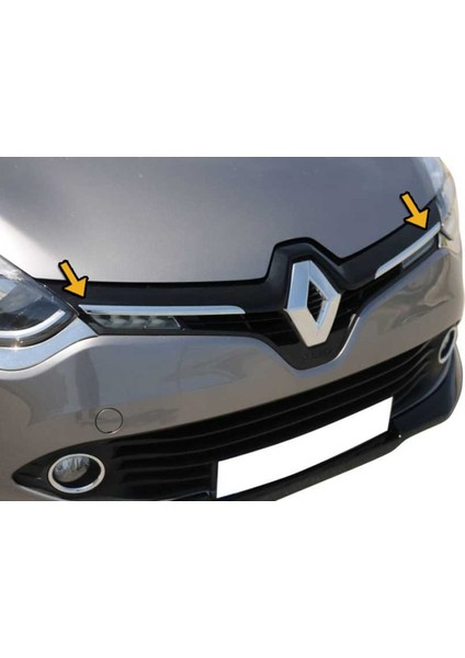 Renault Clio 4 Hb Krom Ön Panjur 2 Parça 2013 Üzeri