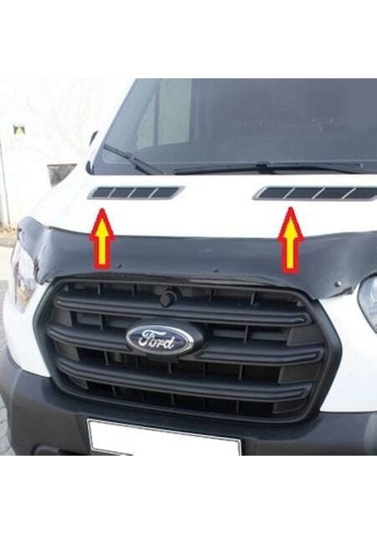 Ford Transit Krom Kaput Üstü Havalandırma 2 Parça 2013 Üzeri