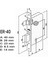 Hok Er-40 Ekstra Gömme Kilit Iç Kapı Kilidi Rulmanlı Köşeli 40 mm 2