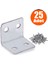 Mobilya Dolap Köşe Bağlantı Sabitleme L Demir Gönye 25X25X30 mm (25 Adet) 1