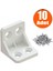 Mobilya Eşya Dolap Köşebent Bağlantı Sabitleme Sabitleyici L Gönye 28x28x28 Mm Plastik (10 ADET) 1