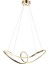 AV-60334-SK Sarı Kaplama Modern Avize LED Metal Silikon 60x25cm 1
