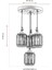 AV-60314-4T-BSY Siyah Boyalı Modern Avize E27 Metal Kristal 35cm 2