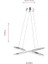 AV-60330-K Krom Kaplama Modern Avize LED Metal Silikon 60x25cm 2