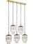 AV-60298-5EY Eskitme Kaplama Klasik Avize E27 Metal Kristal 80x10cm 1