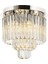 AR-60298-K40 Krom Kaplama Klasik Avize E14 Metal Kristal 40cm 1
