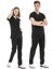 Ultralycra Basic - Doktor Hemşire Forma Takımı Unisex Siyah 1