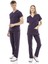 Ultralycra Basic - Doktor Hemşire Forma Takımı Unisex Koyu Mor 1