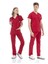 Ultralycra Basic - Doktor Hemşire Forma Takımı Unisex Kırmızı 1