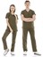 Ultralycra Basic - Doktor Hemşire Forma Takımı Unisex Haki 1