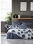 Modern Çift Kişilik Nevresim Takımı Orva Indigo 1