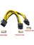 8 pin PCIE erkek to 6+2 PCI-E GPU Y dişi çoklayıcı power kablo 3