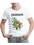 Lordd T-Shirt Minecraft - Steve And Alex Beyaz Çocuk T-Shirt 1