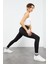 Siyah Kadın Yüksek Bel Streç Slim Fit Dar Paça Tayt-94545_1 6