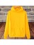 Kapüşonlu Kanguru Cep Içi Komple Polar Pamuk Rahat Kesim Kadın Sweatshirt 1