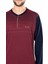 5472 Uzun Kollu Jakarlı Erkek Pijama Takımı-Bordo 1