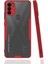 General Mobile Gm 21 Plus Kılıf Kamera Korumalı Arkası Mat Silikon Platin - Kırmızı 1