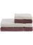 Orkide Best Set (Hamam Takımı) Krem - Mürdüm 1