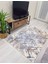Craft Halısı Kaymaz Tabanlı Yıkanabilir Halı Kilim Yolluk Beyaz Kahve 2