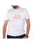 Erkek Likralı Kumaş Bisiklet Baskılı Beyaz T-Shirt 3