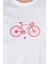 Erkek Likralı Kumaş Bisiklet Baskılı Beyaz T-Shirt 4
