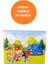 Woodylife Kitap Çocuklar Hayvanlar 16 Parça Puzzle Yapboz Eğitici Çocuk Oyuncak 3