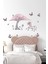 Sevimli Unicorn, Ağaç ve Kelebekler Çocuk Odası Duvar Sticker 1