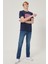 Erkek Arizona Koyu Mavi Straight Fit Normal Bel Düz Paça Esnek Jean Pantolon 2