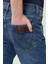 Erkek Arizona Koyu Mavi Straight Fit Normal Bel Düz Paça Esnek Jean Pantolon 5