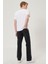Erkek Texas Koyu Gri Straight Fit Normal Bel Düz Paça Esnek Jean Pantolon 2