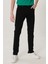Erkek Daren Siyah Straight Fit Normal Bel Düz Paça Esnek Jean Pantolon 1