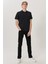 Erkek Daren Siyah Straight Fit Normal Bel Düz Paça Esnek Jean Pantolon 2