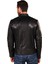 Biker Yan Fermuarlı Deri Spor Mont 5