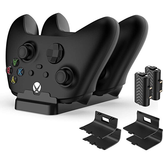 Dobe Xbox Serisi X/s/ Xbox-One S ve Xbox-One x Çift Şarj Cihazı Standı Istasyonu
