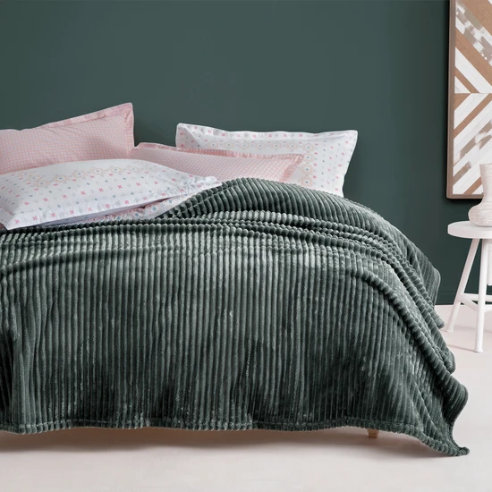 Yataş Bedding Holly Wellsoft Battaniye Çift Kişilik - Haki
