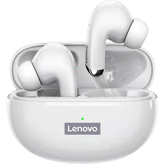 Lenovo Lp5 Gürültü Azaltma Kablosuz Bluetooth Kulaklık Beyaz (Yurt Dışından)