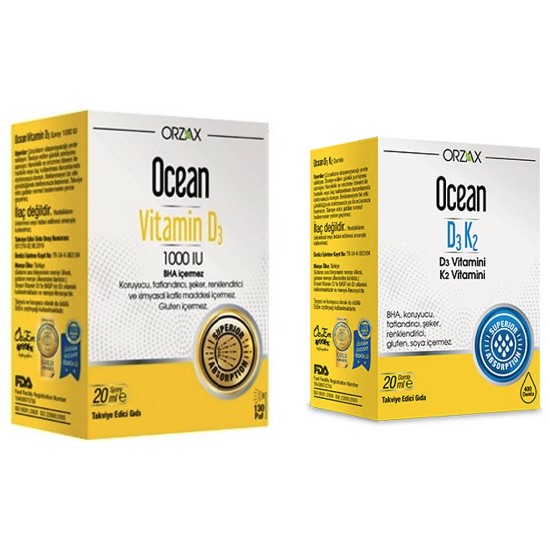 Ocean D3 Vitamini Ocean Vitamin D3 1000 Iu Sprey 20 Ml + Fiyatı