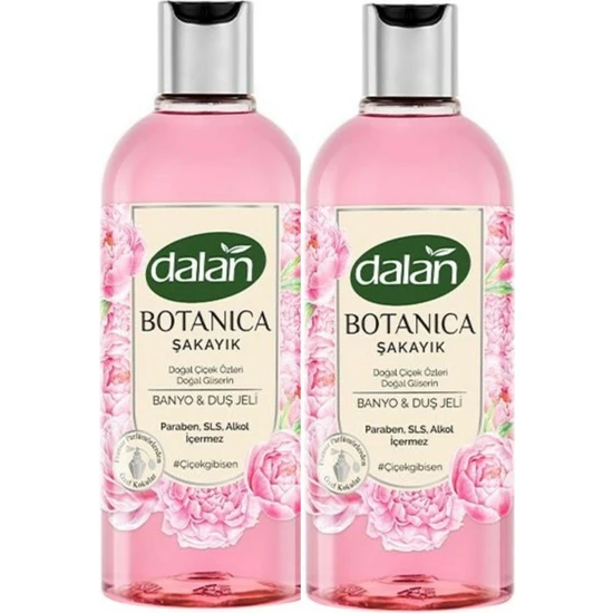 Dalan Botanica Duş Jeli Şakayık Kokulu 500 Ml X 2 Adet