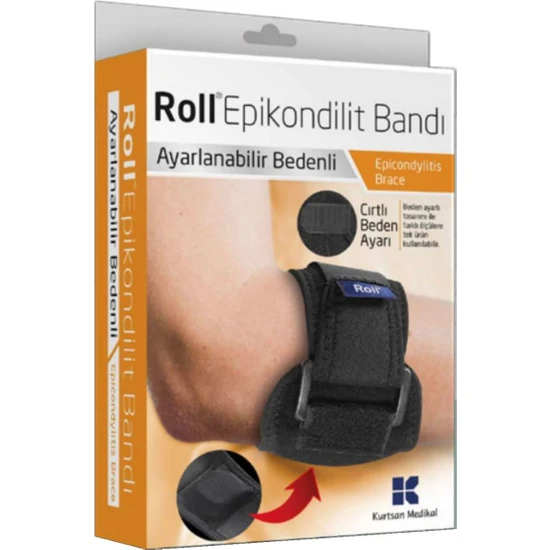 Roll Epikondilit Bandajı Tenisçi Dirsek Bandı Epicondilitis Dirsekliği
