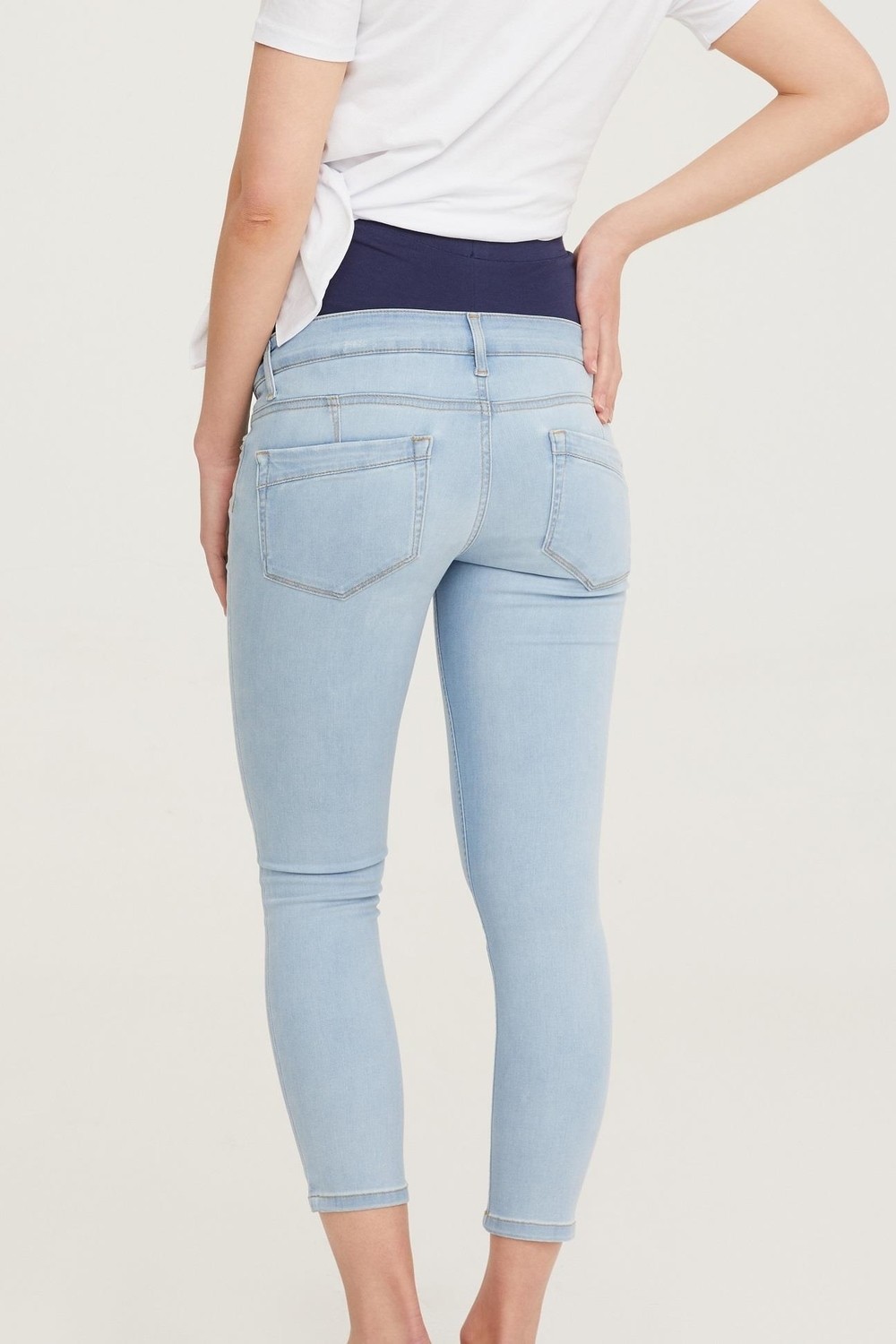 Vavien Hamile Skinny Jean Likralı Denim Pantolon Açık Mavi 1071 görsel 3