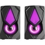 Rampage RMS-G19 2.0 5 Watt LED Işıklı Siyah Multimedia Speaker