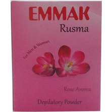 Emmak Tüy Dökücü Toz Gül Aromalı Hamam Otu Bay Bayan Rusma 80 gr x 2 Adet