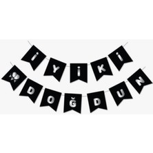 Paper Craft Yaldızlı Banner Iyiki Doğdun Yazısı