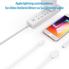 Ally Apple Apple iPhone Uyumlu Lightning Uzatma Kablosu 2 Metre AL-34328