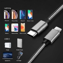 Ally Usb-Type C iPhone Uyumlu 20W Pd Hızlı Şarj Kablosu 20CM Kısa Kopmaz Halat Kablo