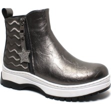 İnci Moda Sıcak Astar Trekking Kaymaz Taban Çok Rahat Çok Hafif Platin Çocuk Bot